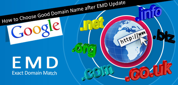 Tips to Choose a Good Domain Name after Google’s EMD Update