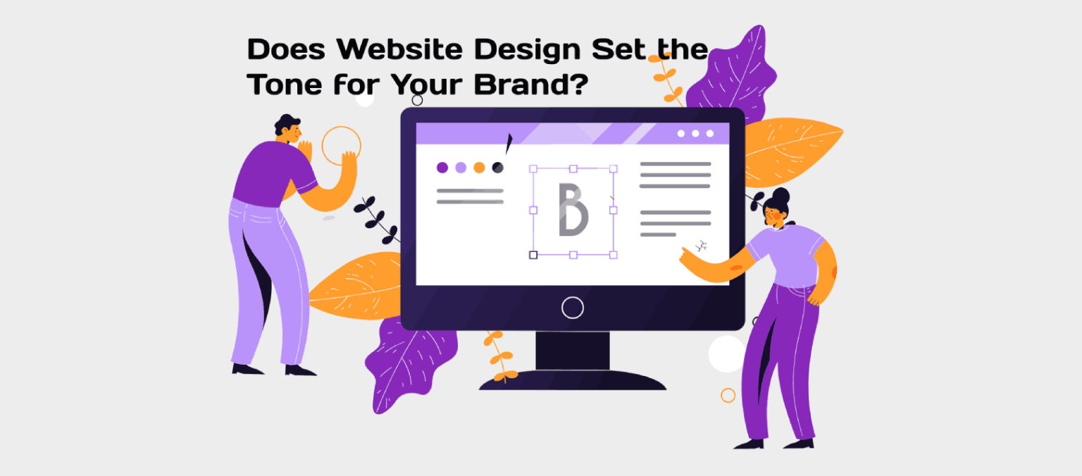 website design sets the tone for your brand