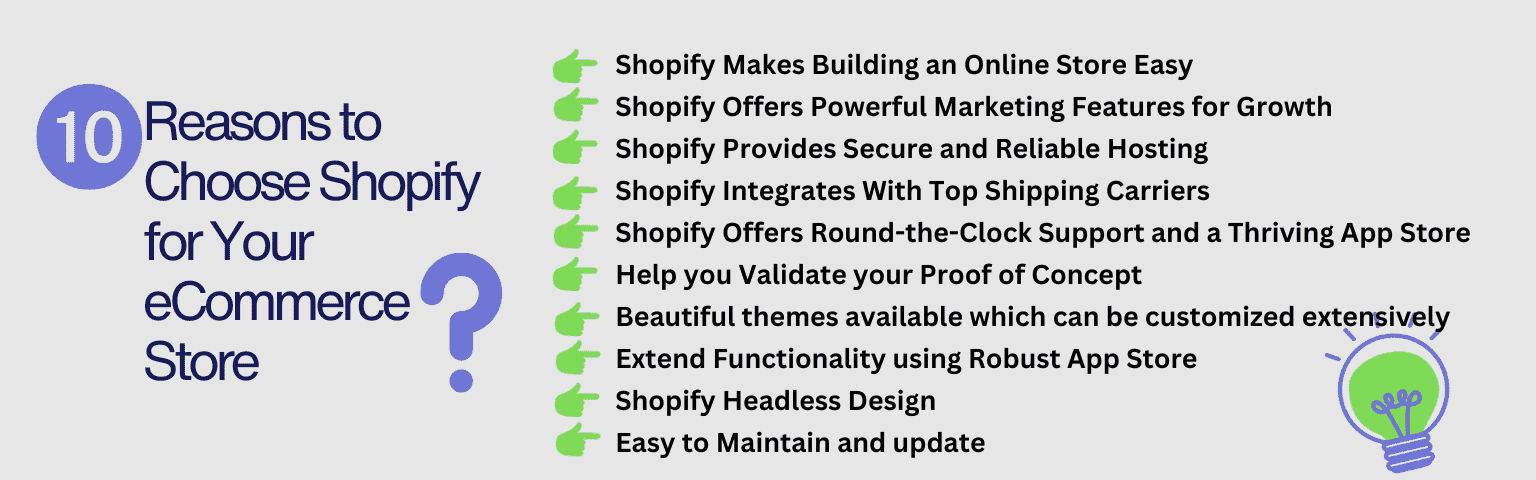 10 Reasons to Choose Shopify for Your eCommerce Store