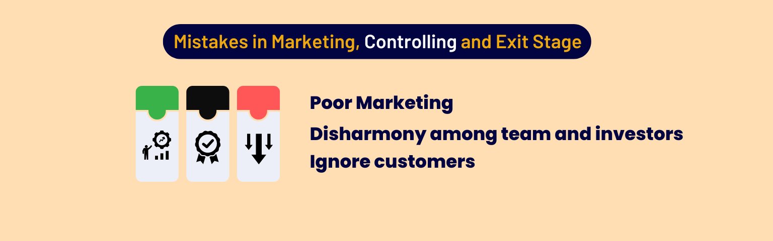 mistakes in marketing controlling and exit stage emavens